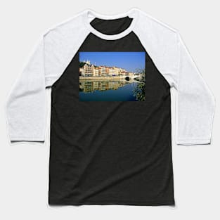 France. Lyon. River. Bridge. Baseball T-Shirt